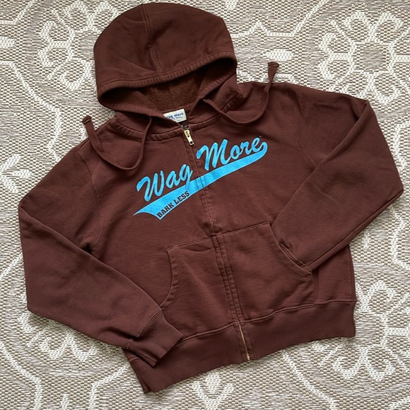 Y2K Cloudstar Wag More Bark Less Dog Hoodie Zip Up🐾 - Picture 1 of 6